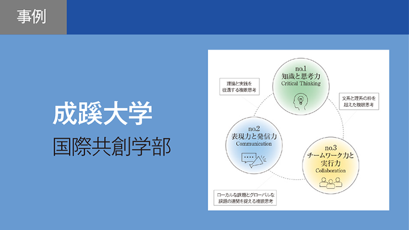 自然科学と人文学の分野から環境にアプローチ 文理複眼による他者との共創でグローカルな課題を解決／成蹊大学　国際共創学部