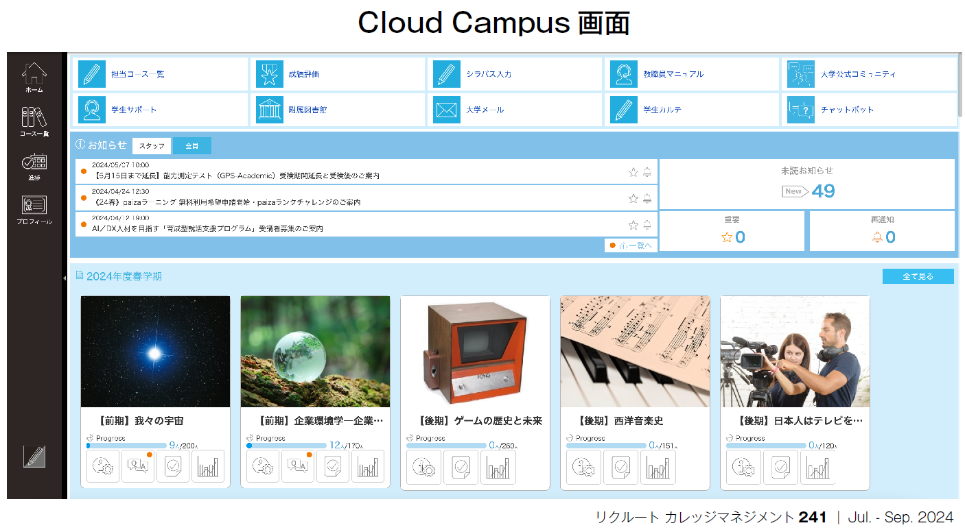 Cloud Campus画面