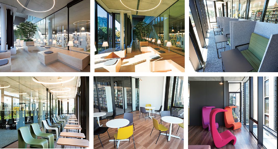 画像　青山学院大学マクレイ記念館　学習スペース「Aisle」