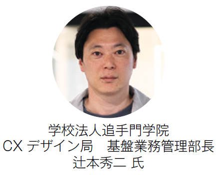 学校法人追手門学院
CXデザイン局　基盤業務管理部長 辻本秀二 氏