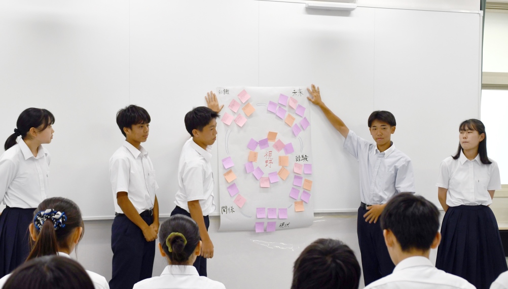 写真 兵庫県立御影高等学校 発表の様子