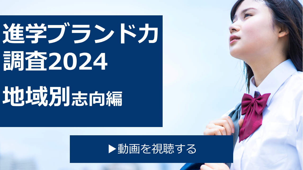 2025卒高校3年生の大学選択における 志願の特徴　 地域別志向編 ～「リクルート進学ブランド力調査2024」より